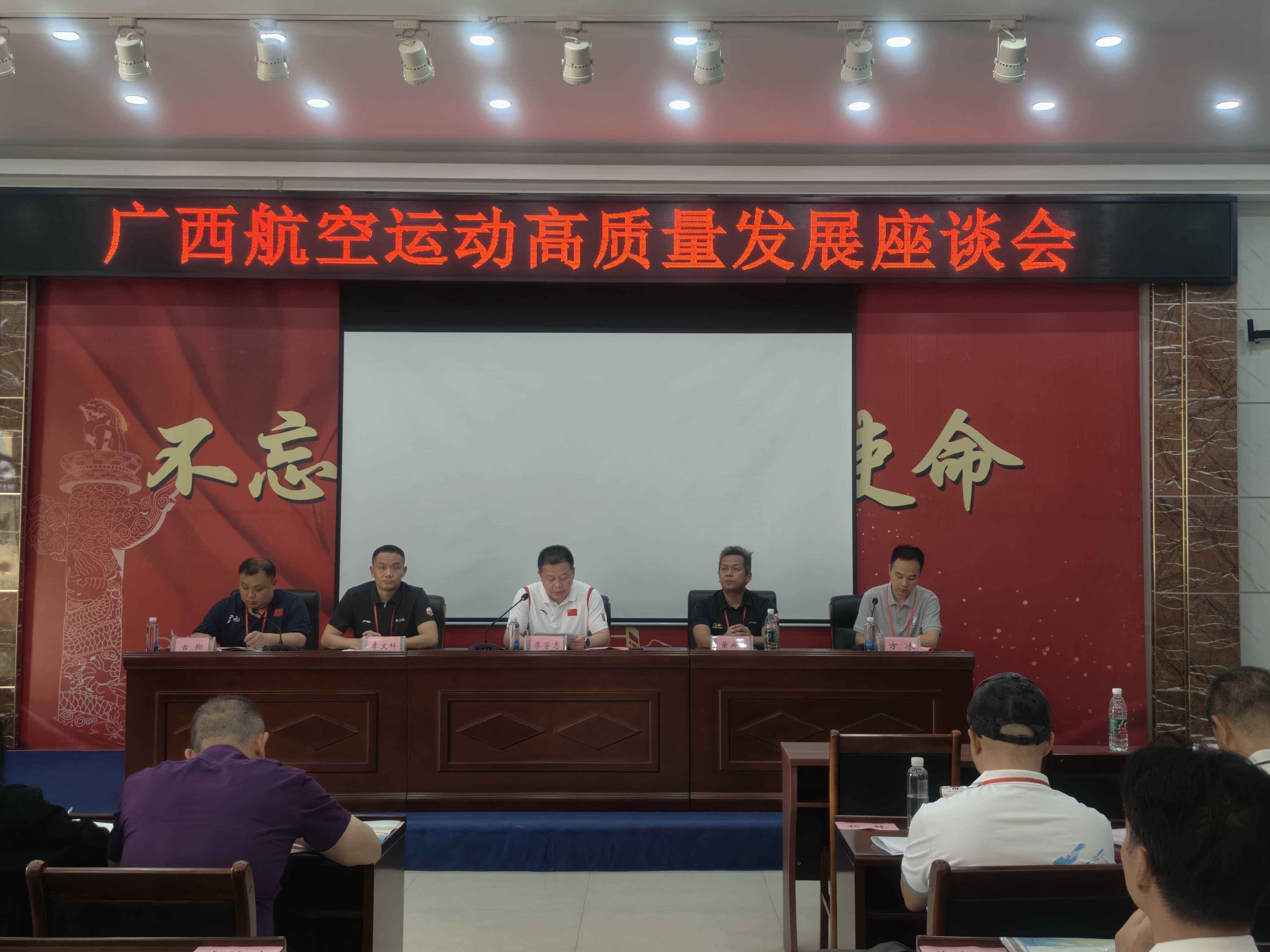 广西航空运动高质量发展座谈会圆满召开(图1)